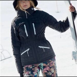 NWT Free People All Prepped Ski Jacket Coat Black